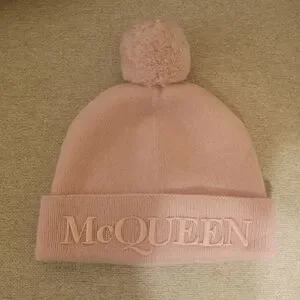 Alexander McQueen Wool Cashmere Embroidered Pompom Beanie 19410804_42706869_600.jpg main image 4
